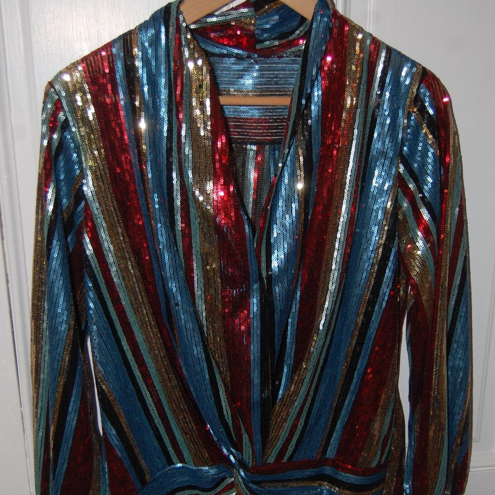 Vintage sequin top